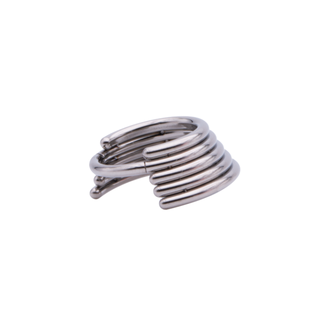 5 Rings Spiral Segment Ring Clicker - Image 3