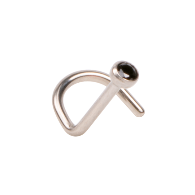 Curved Zirconia Black Nostril